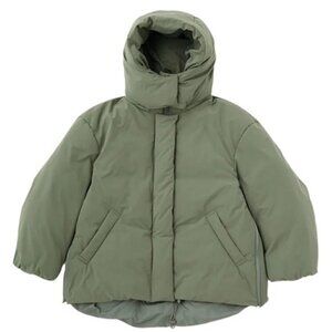 Moussy Green Zip Up Jacket Hooded Puffer Size Small NWT